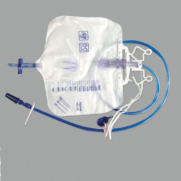Sac d'urine de luxe avec valve d'admission d'échantillonnage de 2000 ml approuvé CE/ISO avec filtre d'entrée d'air (MT58043253)