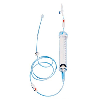 Ensemble de perfusion jetable approuvé CE/ISO avec burette
