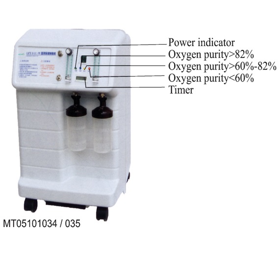Concentrateur d'oxygène médical puissant 8L avec télécommande (MT05101034)