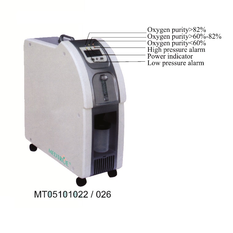  Concentrateur d'oxygène mobile 3L de soins de santé hospitaliers (MT05101022)