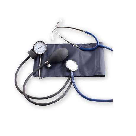 Sphygmomanomètre anéroïde médical approuvé Ce/ISO avec stéthoscope à tête unique (MT01029025)