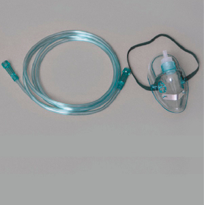 Masque à oxygène standard adulte approuvé CE/ISO avec tubulure (MT58027001)